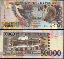ST. SAINT THOMAS & PRINCE 50,000 50000 Dobras 2010 P-68d UNC