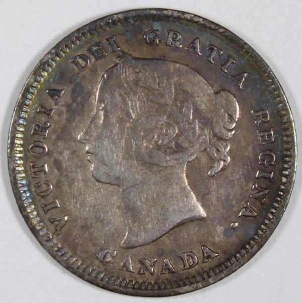 1884 Far "4" 5 Céntimos Canadá Fecha Clave 200K De Colección Muy Fino KM 2 Envío Gratis Foto 2 de 4