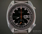 Vintage Seiko Automatic Chronograph Black Dial Bruce Lee 6139-6012 Watch p26313