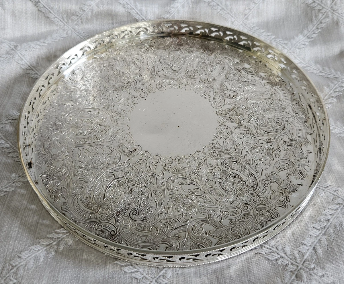 Barker Ellis 1900-1940 Antique US Silver-Plated Platters & Trays