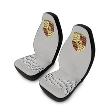 Porsche Shield Car Seat Covers Polyester Front Seat Protector