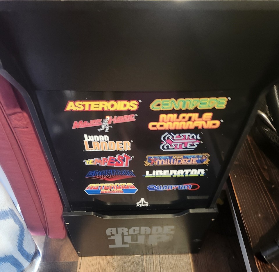 Arcade1Up Atari Deluxe 12-In-1 Arcade Machine with Riser. Asteroids ...