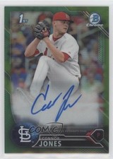 2016 Bowman Draft Chrome Pick Green Refractor 91/99 Connor Jones Auto 4pn