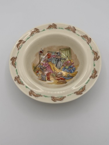 Royal Doulton Bunnykins Plate And Bowl Set. 2 Plates 1 Bowl. VINTAGE - Picture 6 of 11