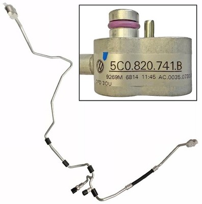 Genuine OEM VW AC Refrigerant Liquid Hose Line Beetle 2.0 '12-17 Jetta-GLI 12-13