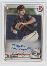 2020 Bowman Prospects Auto Trevor McDonald #PA-TM Auto 1l5