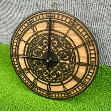 Icona Piana Dell'orologio Rotondo Della Parete Isolata Su Bianco