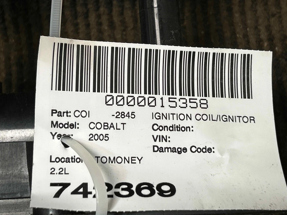 Fits 2005-2006 Chevrolet Cobalt, 2.2L Ignition Coil/Ignitor, OEM:12580538 Foto 4 de 4
