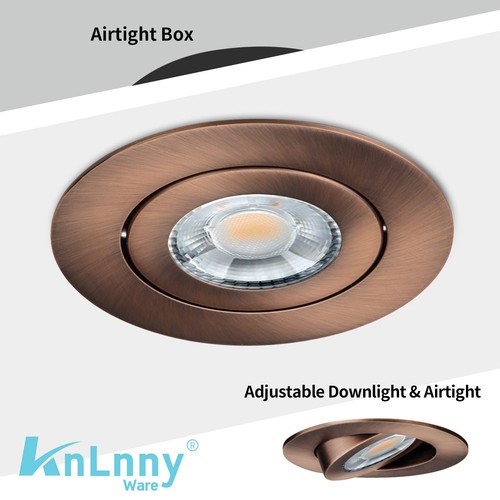 Bronze 4 Inch Led Recessed Lights 6 Pack, Eyeball recessed Lights, LED Gimbal... - Picture 3 of 6