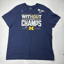 Jordan Michigan Wolverines 2023 Football National Championship Locker Room sz XL
