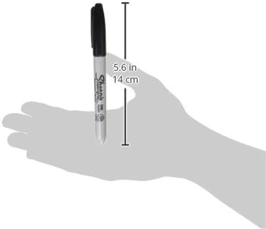 12 Sharpie Markers Fine Point Tip Black Permanent 30001 Sharpies Pens 12-Count
