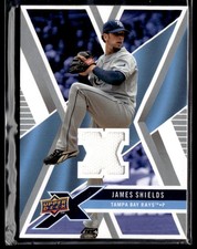2008 Upper Deck X #UDXM-JS James Shields Memorabilia Jeresy Card 0503B