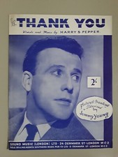 Jimmy Young - Thank You - Sheet Music