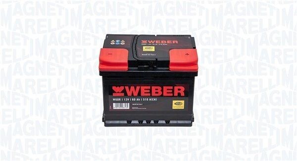 60AH BATTERIA AUTO MAGNETI MARELLI WEBER 12V 540A B13 W60R 242x175x190mm