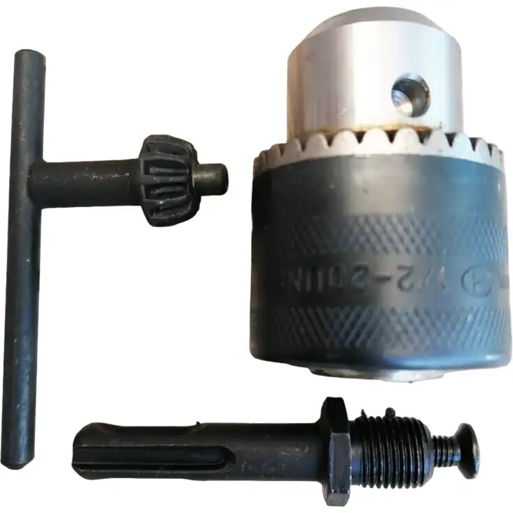 Portabrocas Taladro Llave y Adaptador SDS Plus