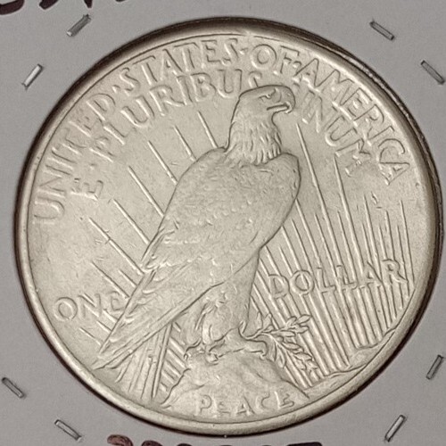USA $1 Dollar~  Peace Dollar~  Silver Coin~  1925~ *AU+ - Picture 5 of 6