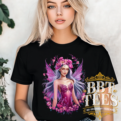 Pink Fairy Shirt - Magical Fantasy Tee - Whimsical Elf Top - | DTG Graphic - Picture 4 of 12