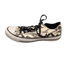 Converse X Disney Low Top Sneakers Unisex 5 Black Tan Enchanted Forest Lace Up