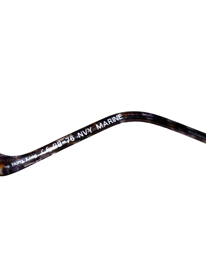 Monturas de gafas vintage para niños Bugle Boy BB-75 llantas azul marino lentes de demostración Foto 4 de 4