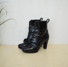 schöne Phillip Hardy Lack Leder High Heel Stiefeletten Gr. 37