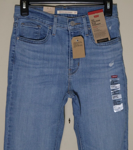 Levi’s Women's 724 High Rise Slim Straight Jeans 4 Short W 27 L 30 New w/ Tags - Picture 7 of 15