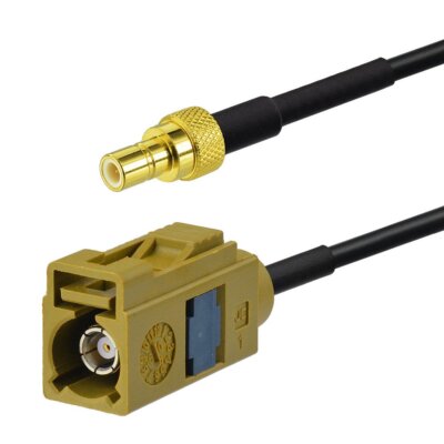 Fakra Curry Female Code K To Smb Male Antenna Adapter Compatible With Xm Sirius 