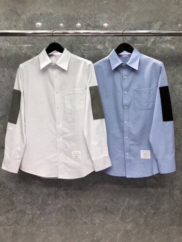 Man women Button Up Shirt Slim Fit Long Sleeve Casual top new - Afbeelding 1 van 4