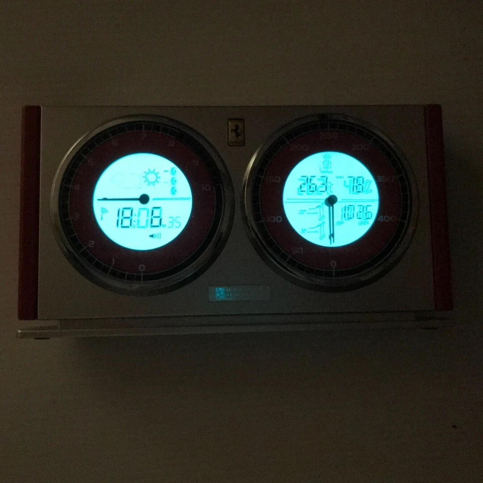 Oregon Scientific Ferrari Orologio Stazione Meteo con Sensore Telecomando Wireless - Immagine 4 di 4