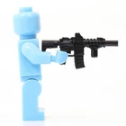 Custom M4 Rifle Assault Rifle compatible w/ LEGO brick minifigures Army SWAT NEW