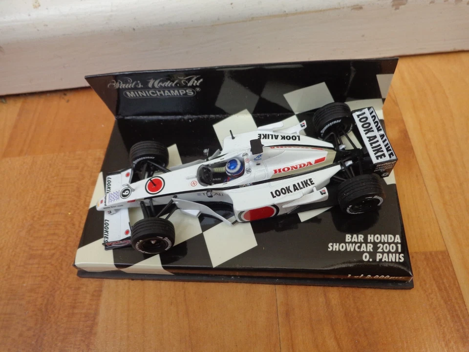 MINICHAMPS 1/43 BAR Honda Esposizione Auto 2001 Olivier Panis F1 Pressofuso Auto - Immagine 2 di 2