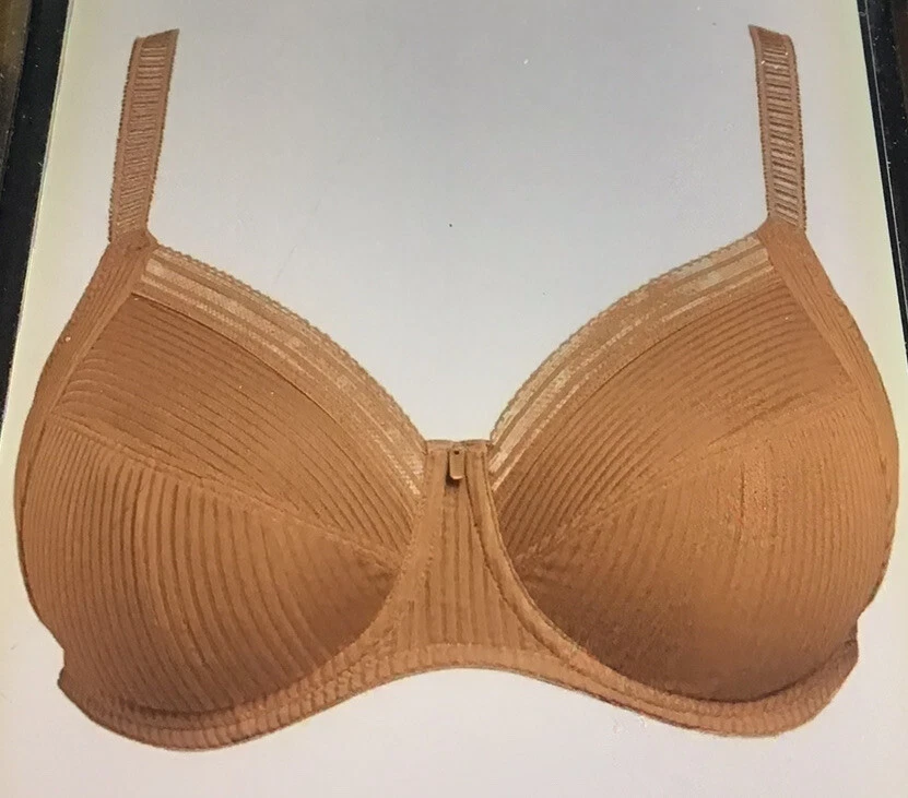 FANTASÍA FL3091 ENCAJE ACANALADO 34J UW SUJETADOR SOPORTE LATERAL MARRÓN AZÚCAR! Foto 2 de 4