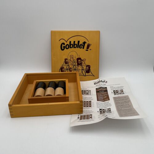Gobblet! Strategy Board Game With Wooden Storage Box and Game Board - Picture 3 of 20