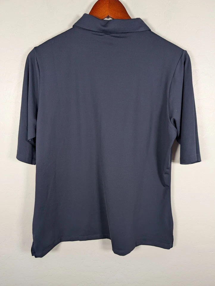 Polo Golftini Para Mujer XL Azul Manga Corta Fabuloso Codo Polo 3/4 Abotonable Nuevo Foto 2 de 4