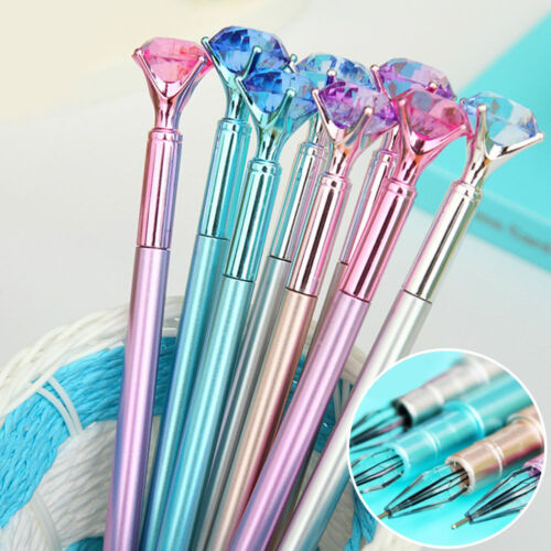 Diamond Head Crystal Ball Pen Concert Pen Ballpoint Pen Writing Stationery Gift - Picture 1 of 15
