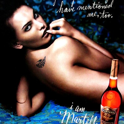2001 Martell Your Mother Warned You About Me Dad Mentioned Me Original Print Ad