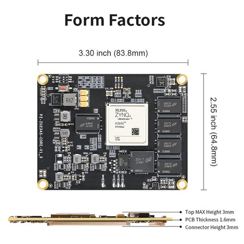 Puzhi FPGA Core Board Xilinx ZYNQ UltraScale+ XCZU2CG XCZU3EG Industrial Grade - Picture 5 of 14