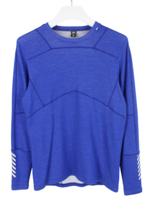 Helly Hansen Regular Sweatshirt Herren M Dehnbar Pullover Wollmischung Blau