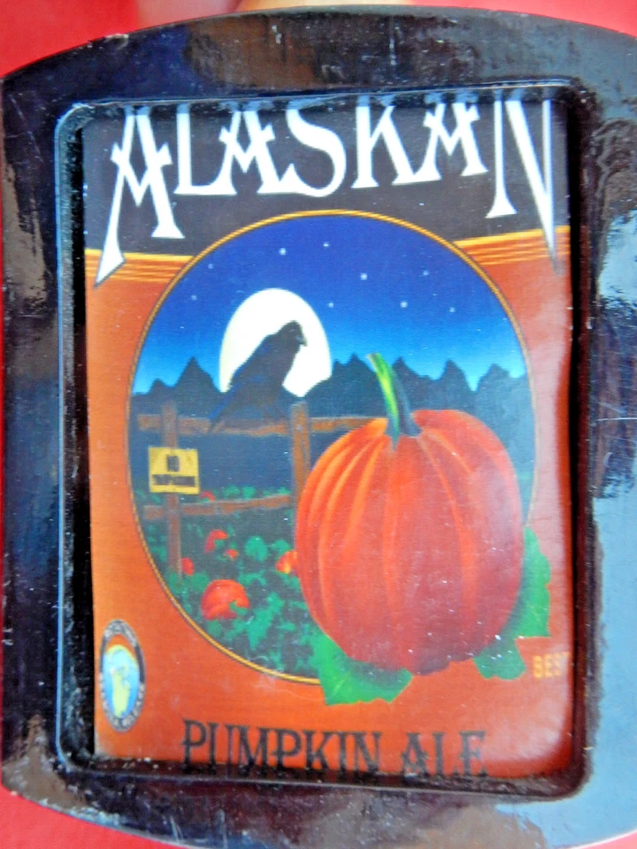 ALASKAN BREWING Co, Pumpkin Ale Beer, Genuine Wood Beer Tap Handle - Image 3 of 4