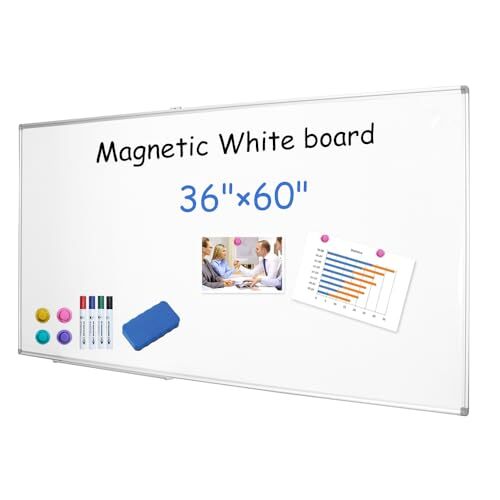 Dry Erase Board, WallMounted whiteboard, 36 x 60 inches