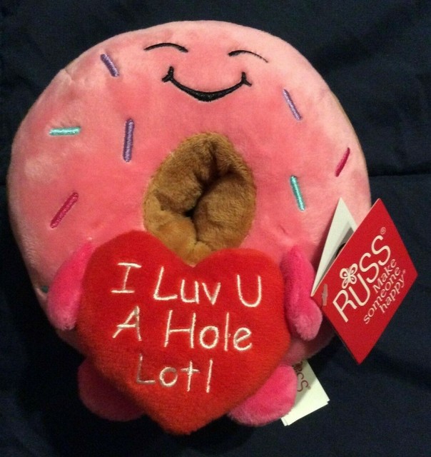 Russ Donut Plush I Luv U a Hole Lot Valentines Day 2021 Butt TikTok Viral CVS for sale online | eBay