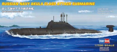 Akula Class Attack Submarine - Russian Navy - 1/700 Scale Model