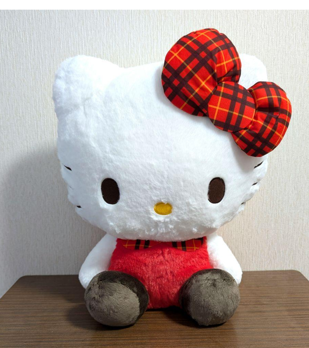 sanrio Hello Kitty Check x Check plush Doll GJ 42cm eikoh 2024 | eBay