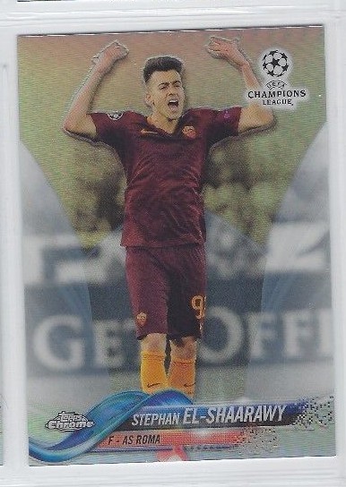 STEPHAN EL-SHAARAWY 2017-18 Topps Chrome UEFA Champions SILVER REF #92 Roma