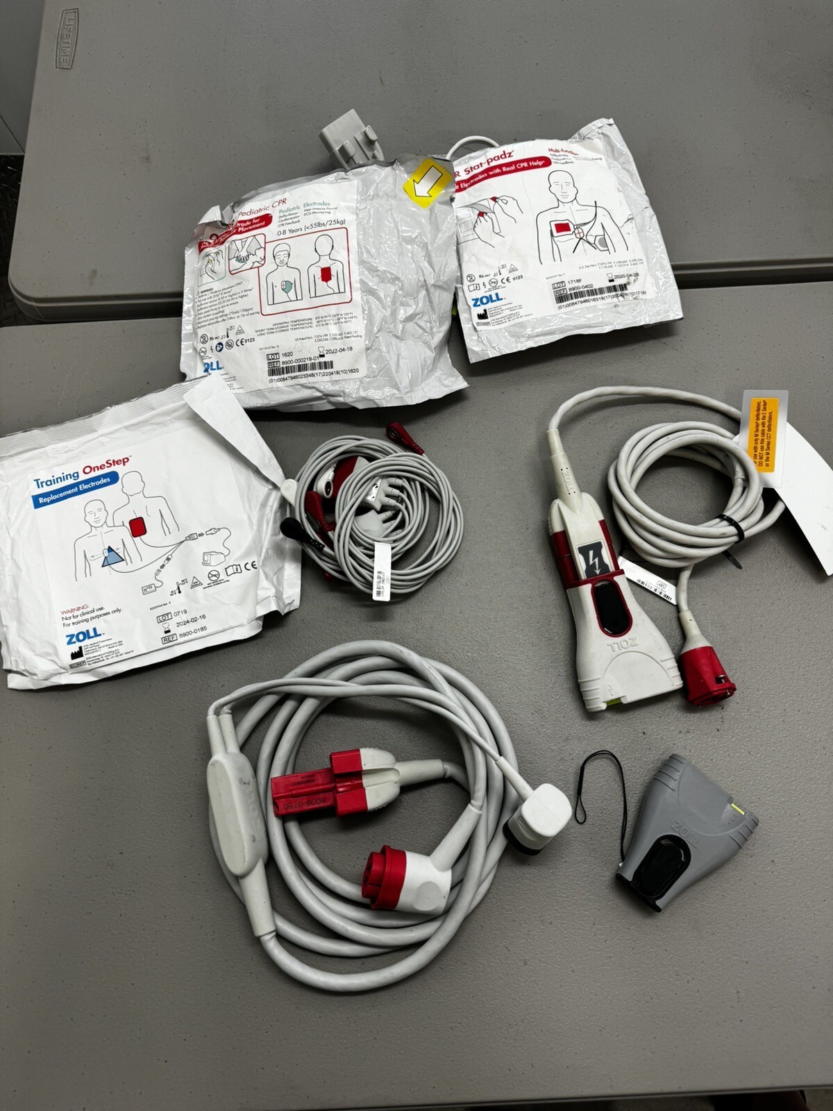 Zoll One Step Cables For R And M Series Defib Plus CPR Adapters and