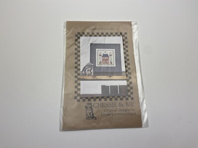 Chessie and me Americana Cats Counted Cross Stitch Pattern With Fabric 6P