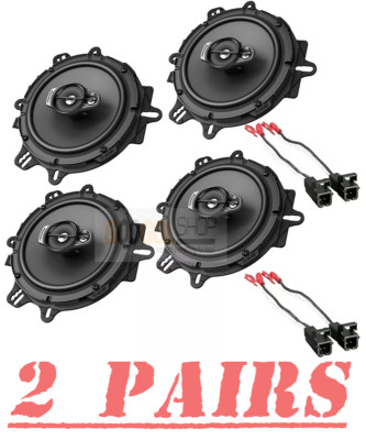 PIONEER-TS-A1670F CAR Truck Front & Rear Door Speakers for select GM 1995- UP