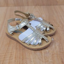 Sandals By Carters Toddler Size 7 Gold FREYA Style Eur 23