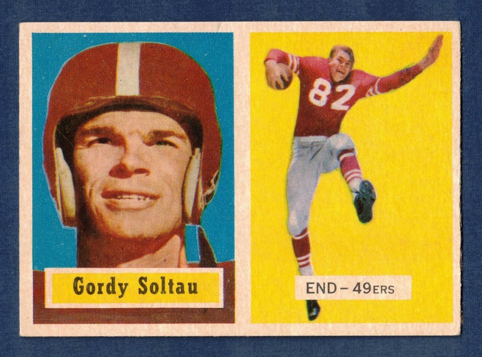 1957 Topps Gordy Soltau #54 San Francisco 49ers EXMT