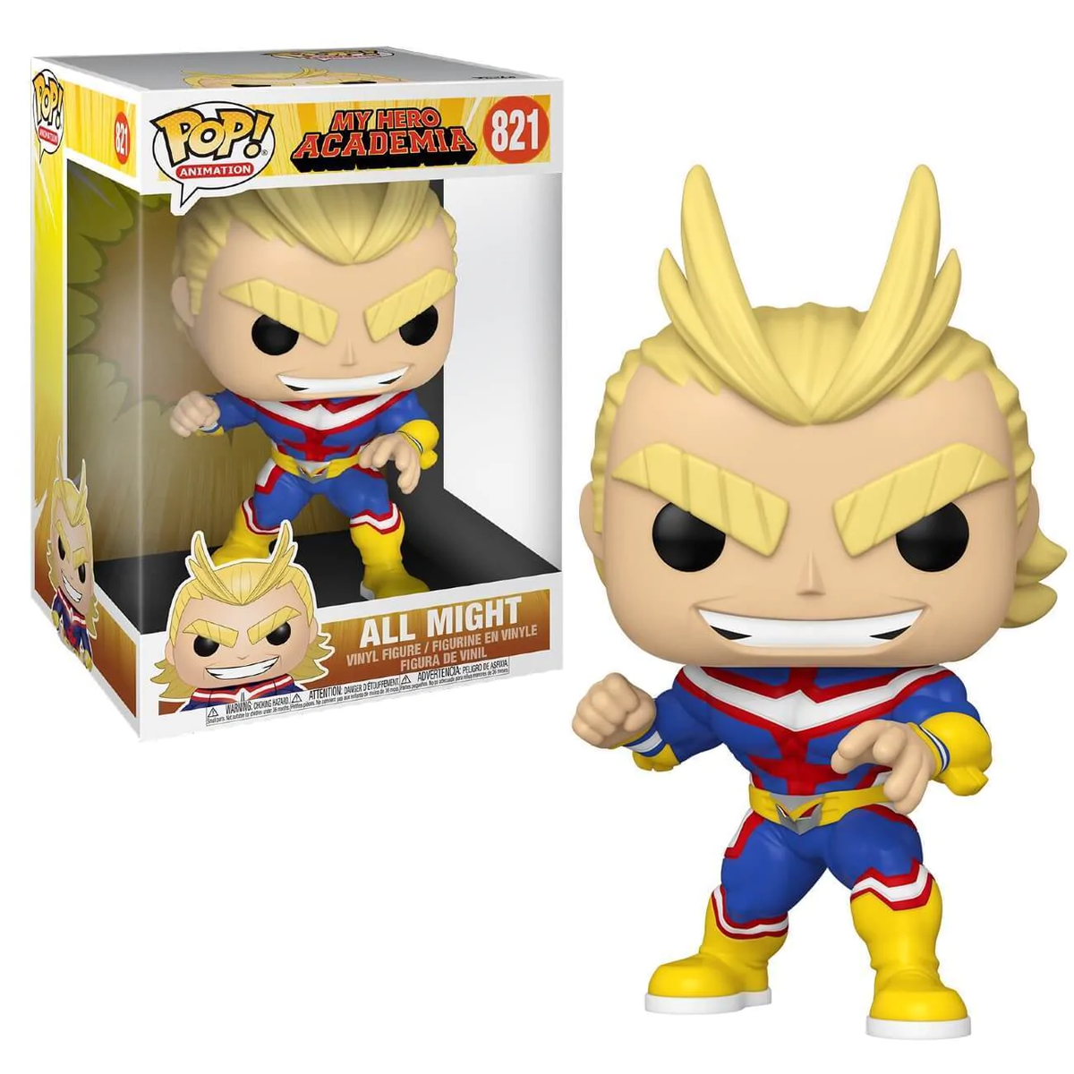 ALL MIGHT #821 (10 INCH) (MY HERO ACADEMIA) FUNKO POP | eBay