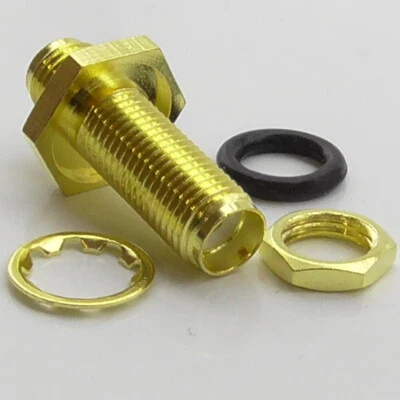 SMA Female to Female Socket Chassis Panel Mount Bulkhead Adaptor Waterproof